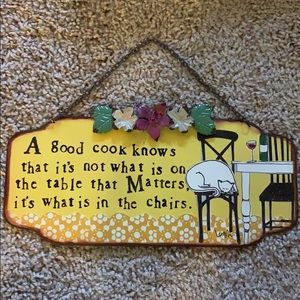 Tin Kitchen Sign by Curly Girl Design